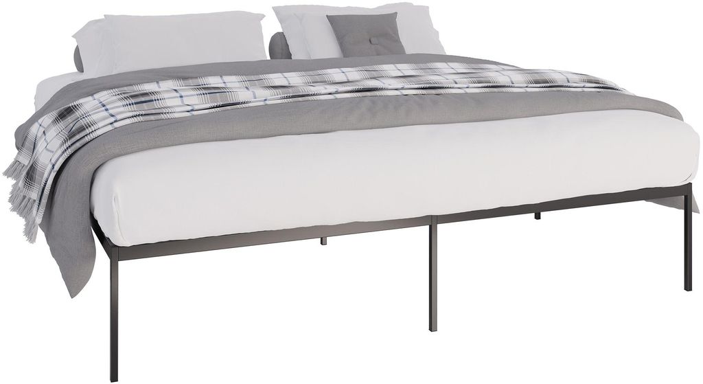 CLP Metallbett Fargo schwarz Größe 200x200x42 cm Produktbild 