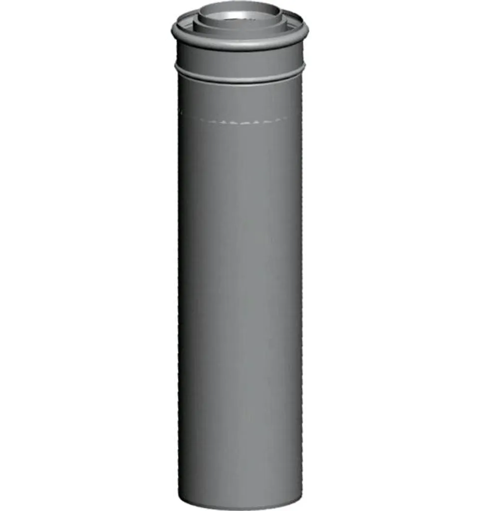 Tube Wolf DN80/125 blanc 1000mm pour réparation évacuation chaudière