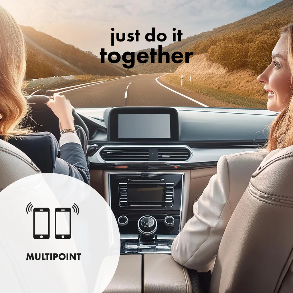 Audiocore AC480 Vivavoce Auto Bluetooth 5.0 A2DP Siri/Google - 10