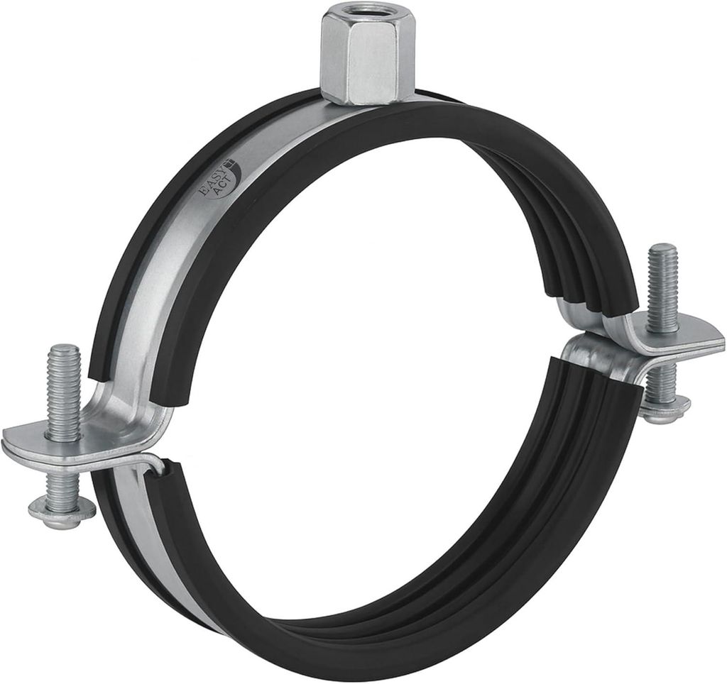 Rohrschelle 150mm mit Gummidichtung für Lüftungskanäle Produktbild 