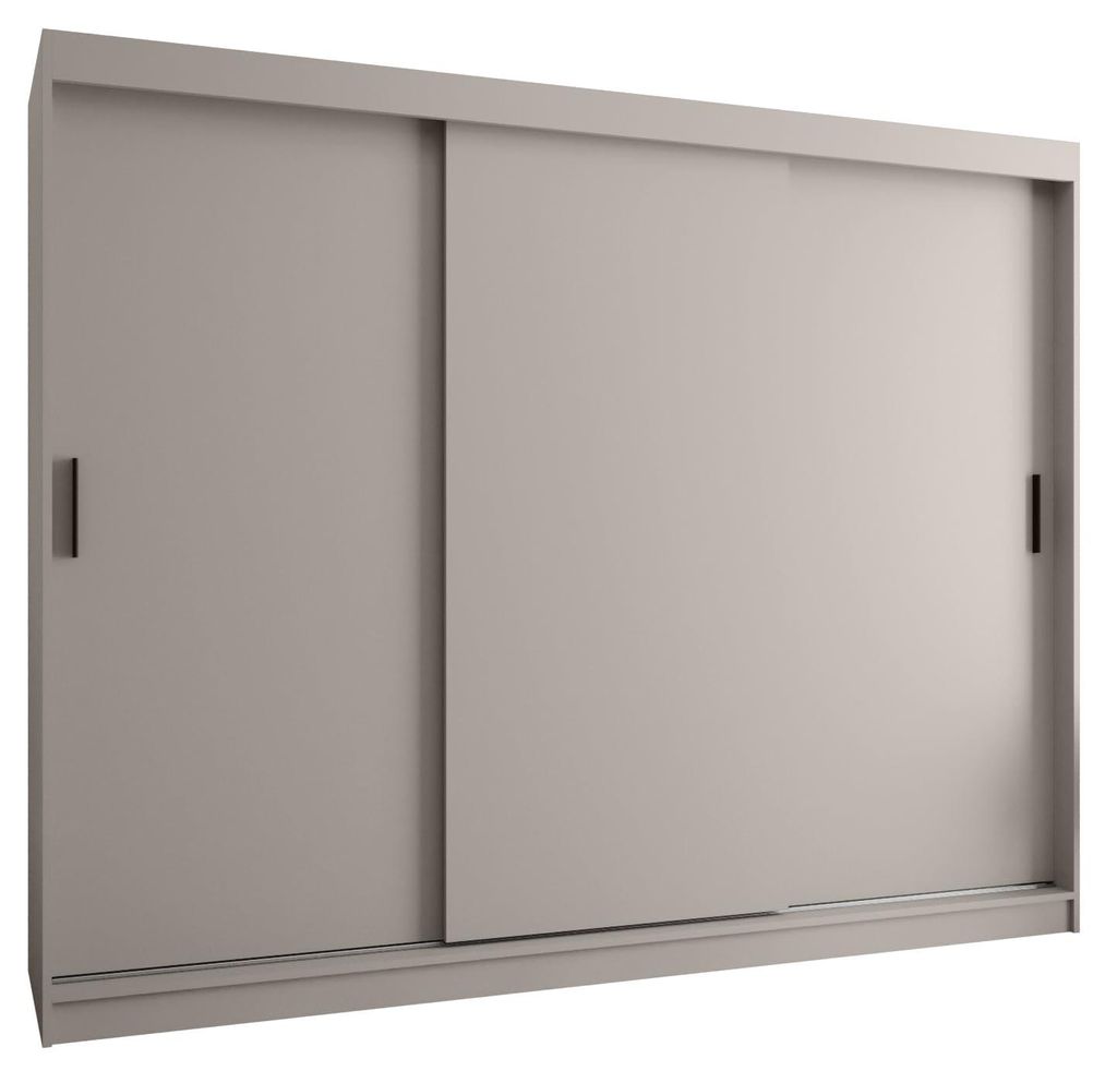 Kryspol - - Kleiderschrank ohne Spiegel, 250x200x62cm, 3 Tür, RUBINO T 250 Kaschmir