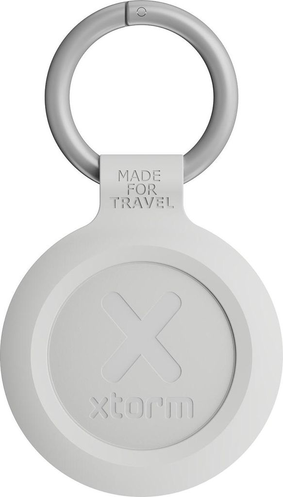 Xtorm TravelTag – Schlüssel- & Gepäckfinder – Kompatibel mit Apple Find My & Android – Bluetooth Tracker – Wasserdicht IP64 – Ash White...