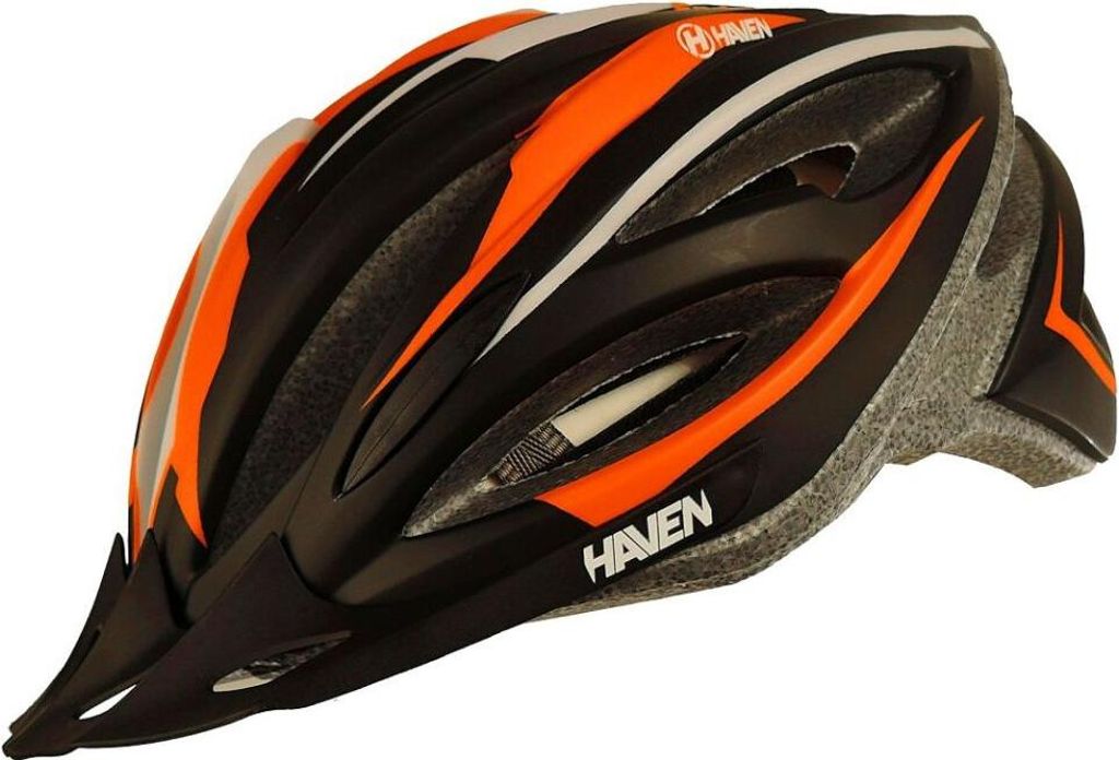 HAVEN Fahrradhelm - ENDURANCE LITE - Schwarz/Orange (55–59 Produktbild 