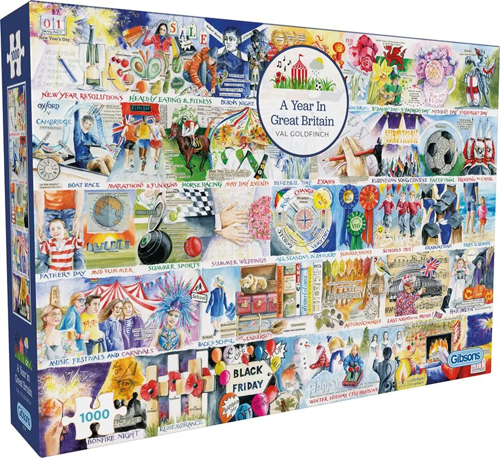 Puzzle Gibsons Qualité Premium 1000 pièces Scènes de Grande-Bretagne G6228