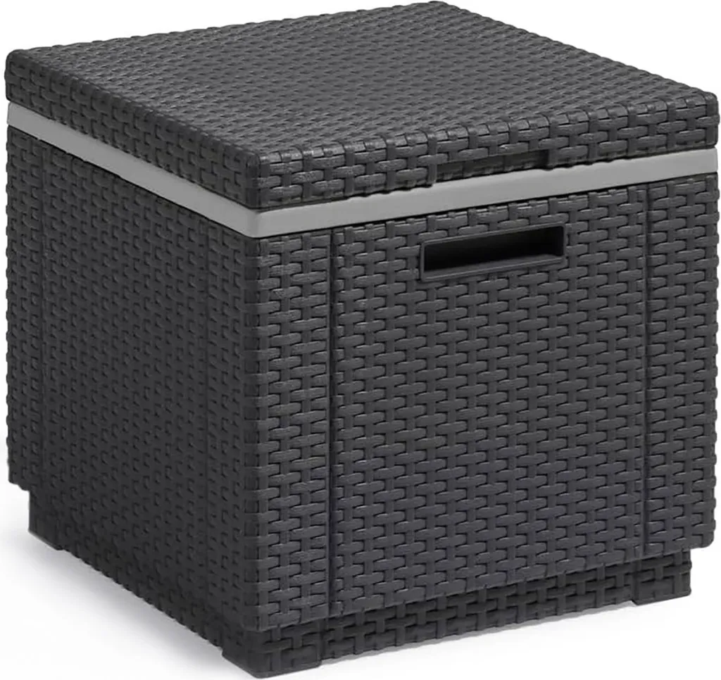 Sgabello Allibert Ice Cube con cool box, colore: grafite - 14