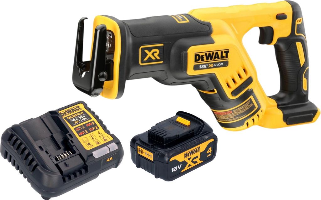 DeWalt DCS 367 M1 Akku Säbelsäge 18 V Brushless + 1x Akku 4,0 Ah + Ladegerät