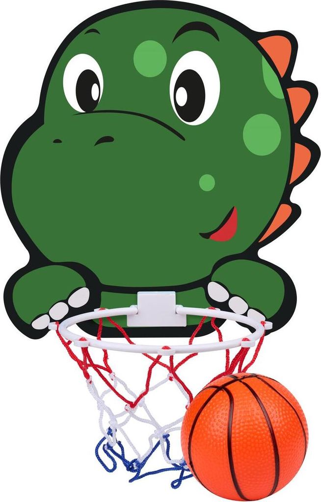 Basketball-Backboard 40x30cm mit Dino-Ball