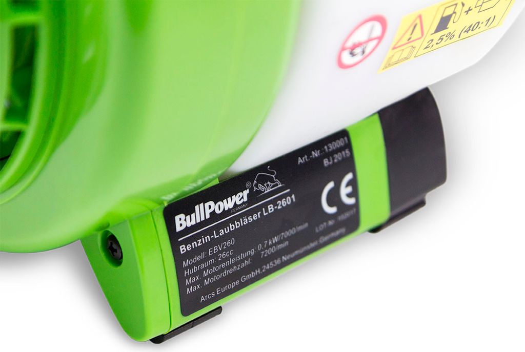 Laubbläser BullPower LB-2605 1PS Benzin Laubsauger 4 in 1 Produktbild 2