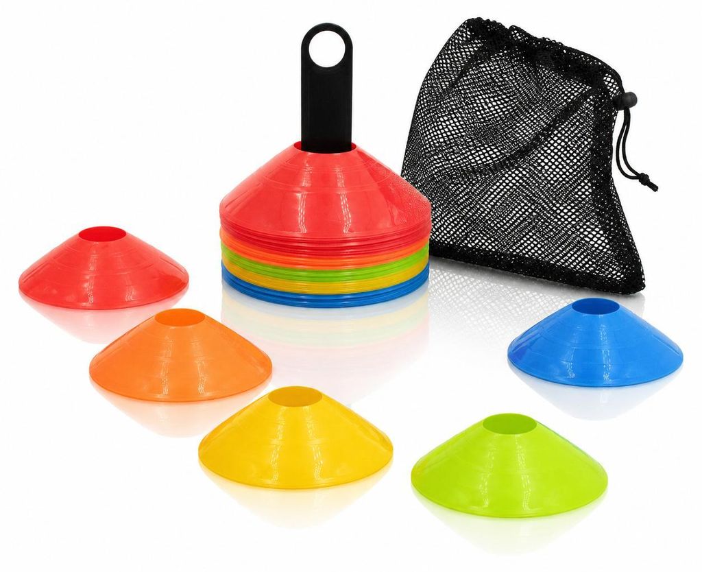 Markierungshütchen Set 50 Stück (Ø 19 cm) – Fußball Hütchen Produktbild 