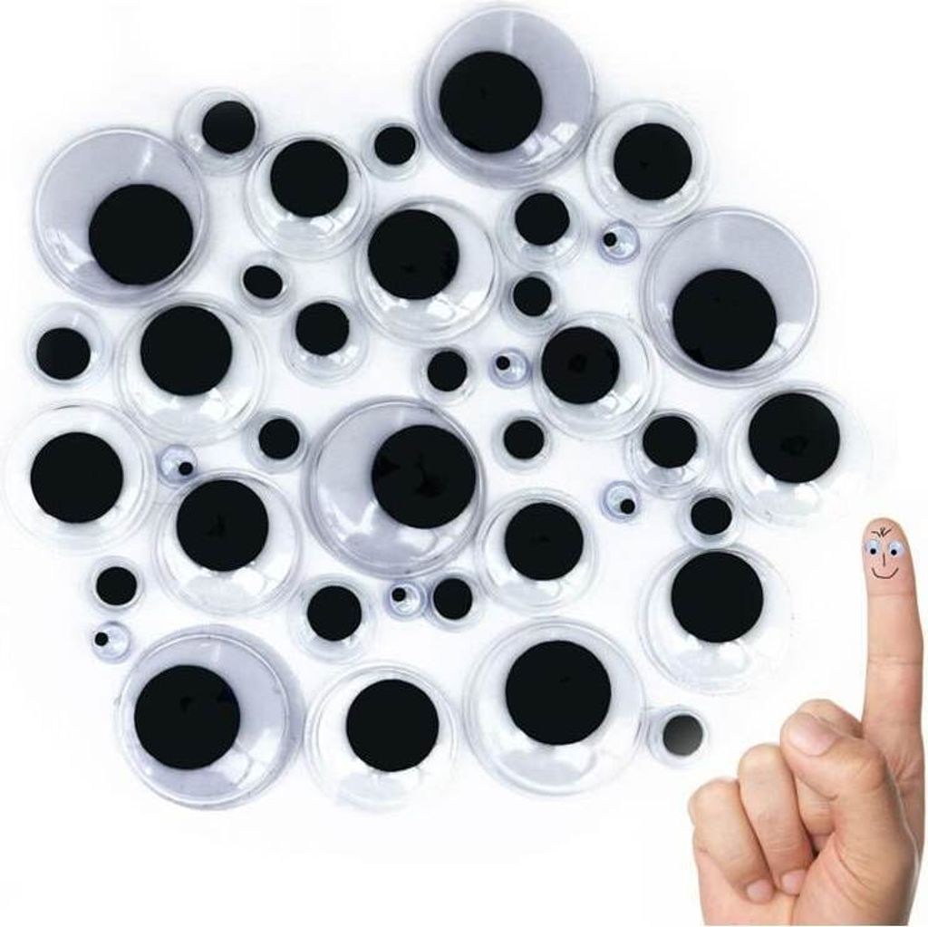 Oblique Unique 100 Wackelaugen Klebeaugen Bastelaugen Produktbild 