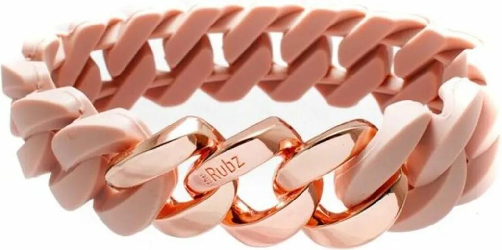 TheRubz 100385 Bracciale 20mm - Accessorio Fashion in Acciaio Rosa
