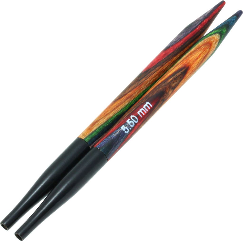Lana Grossa Nadelspitzen Design-Holz Vario Multicolor kurz 5.5mm