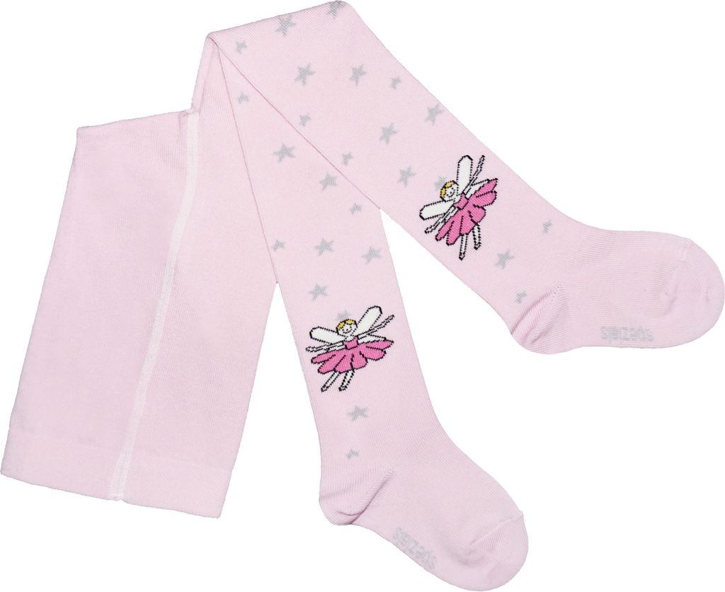 Kinderstrumpfhosen für Mädchen aus Baumwolle Sternfee Rosa Produktbild 