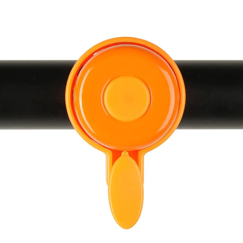Sonnette de vélo enfants colorée Orange Tiger avec son clair - 3