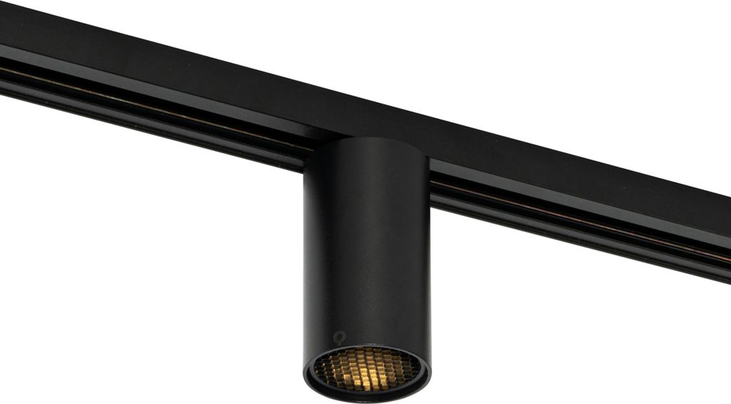 QAZQA - Modern Moderner schwarzer Spot I Spotlight I Deckenspot I Deckenstrahler I Strahler I Lampe I Leuchte für 1-phasiges Schienensystem I Spot...