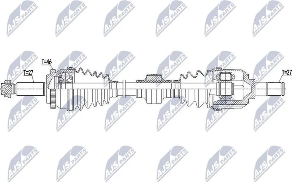 Cardan de transmission pour Hyundai iX20 et Kia Venga OE 495001P200