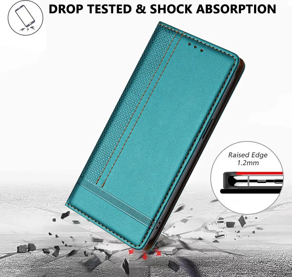 Custodia per iPhone 11 Pro in pelle con funzione stand verde - 3