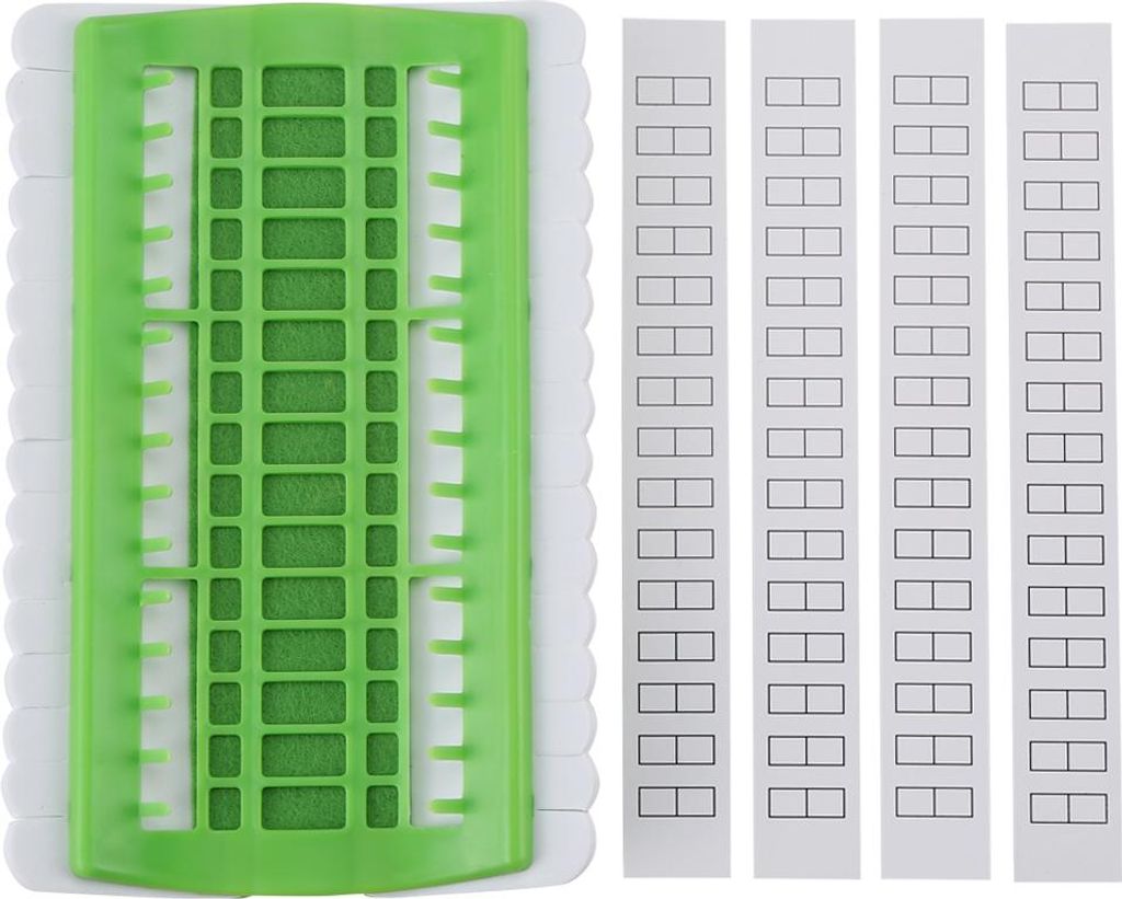 Kreuzstich-Nadelhalter mit 30 Positionen, Sticktwist-Garn-Organizer, Nähwerkzeuge, Grün
