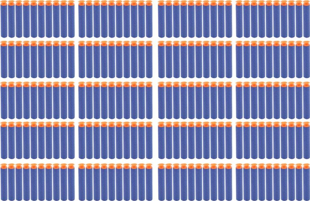21 Bag 7,2 cm Eva Schaumweicher Schuss -Sauger/Hohl-/Runde/Fünf -Loch -Kopf -Aufnahmespielzeug -Accessoireschucker