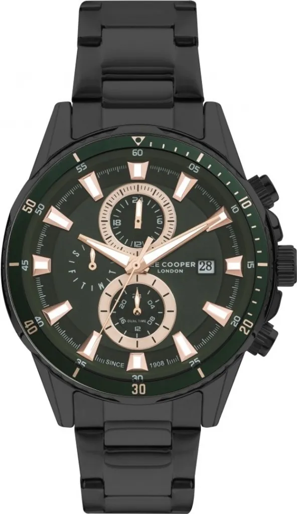 Montre Analogique pour Homme Lee Cooper en Métal Vert - Design Urbain