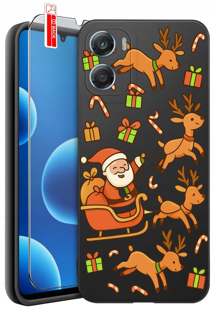 Hülle für Motorola G06 | G06 Power-Designs | Mattes Silikon-Case + 9H-Glas