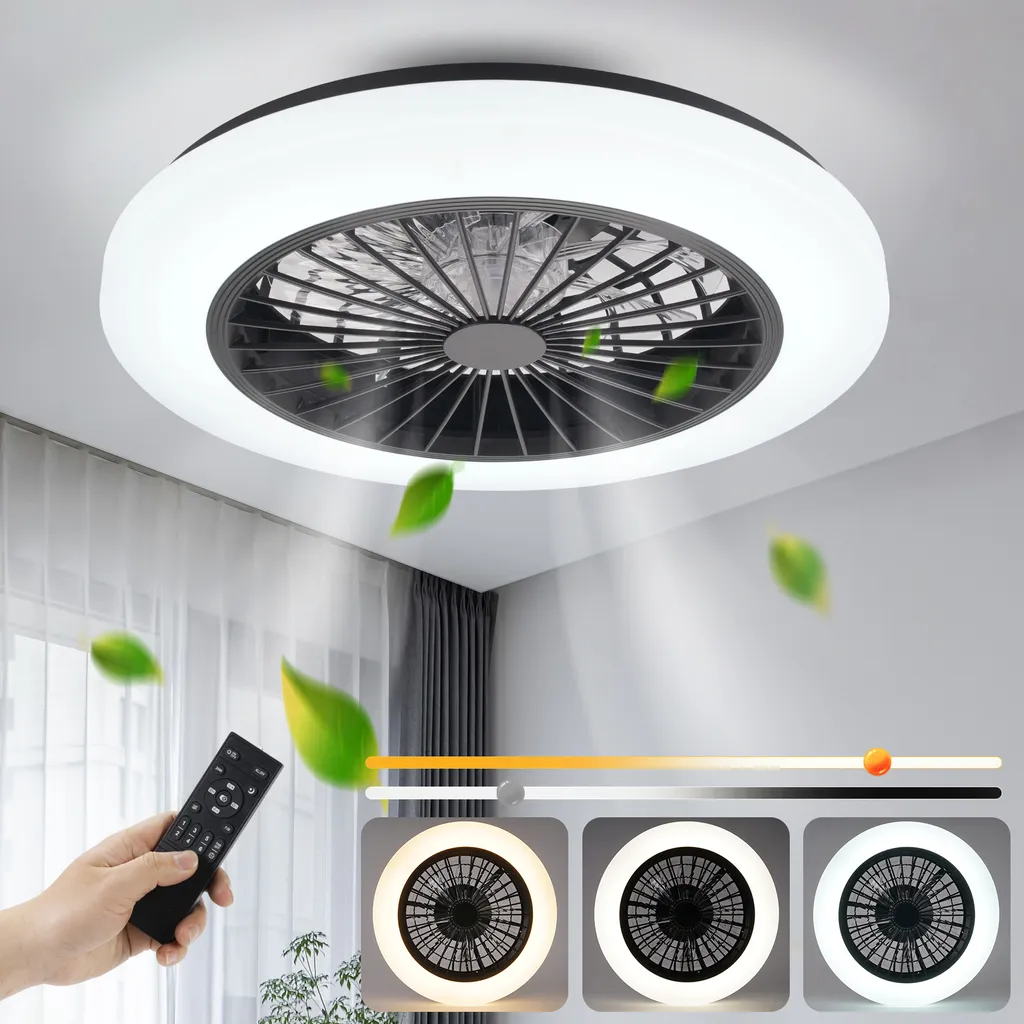 Ventilateur de Plafond LED sans Bruit pour Finir avec la Chaleur Été