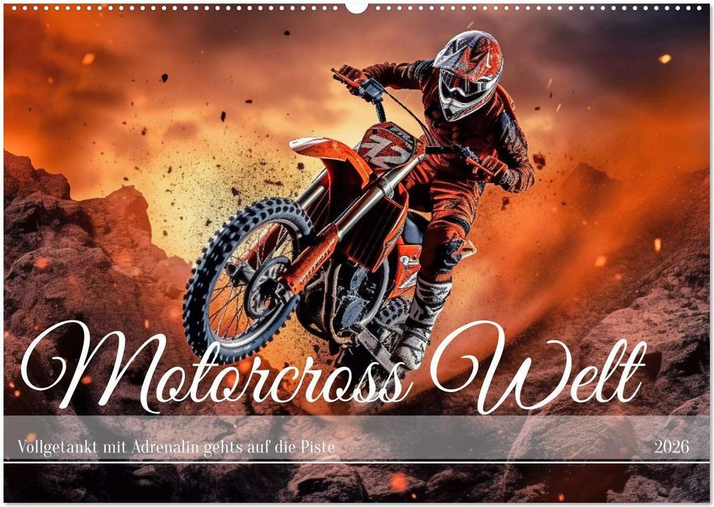 Motorcross Welt (Wandkalender 2026 DIN A2 quer), CALVENDO Monatskalender