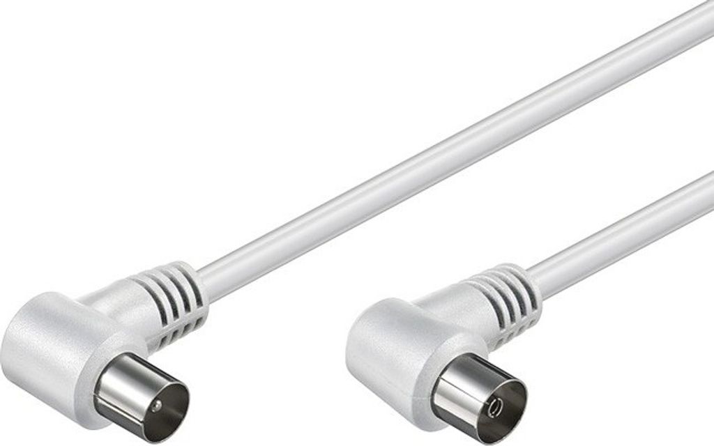 Goobay 11522 Gewinkeltes Antennenkabel ( Koax-Buchse 90° Produktbild 