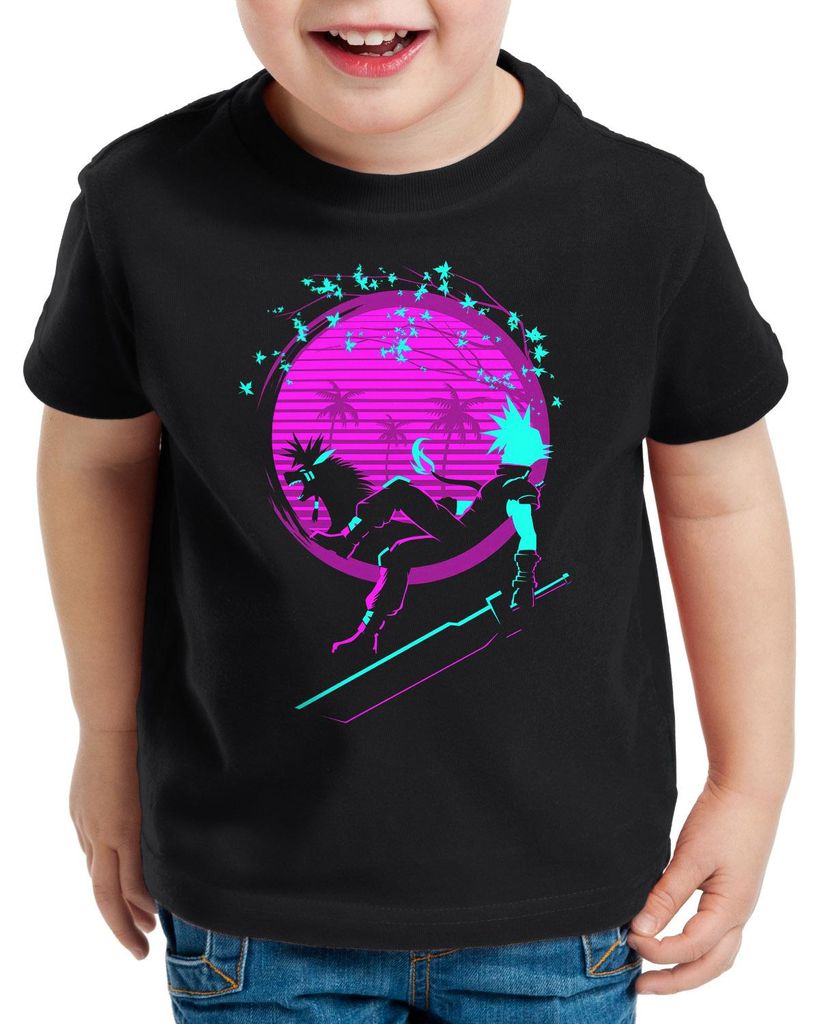 style3 Retro Fantasy T-Shirt für Kinder