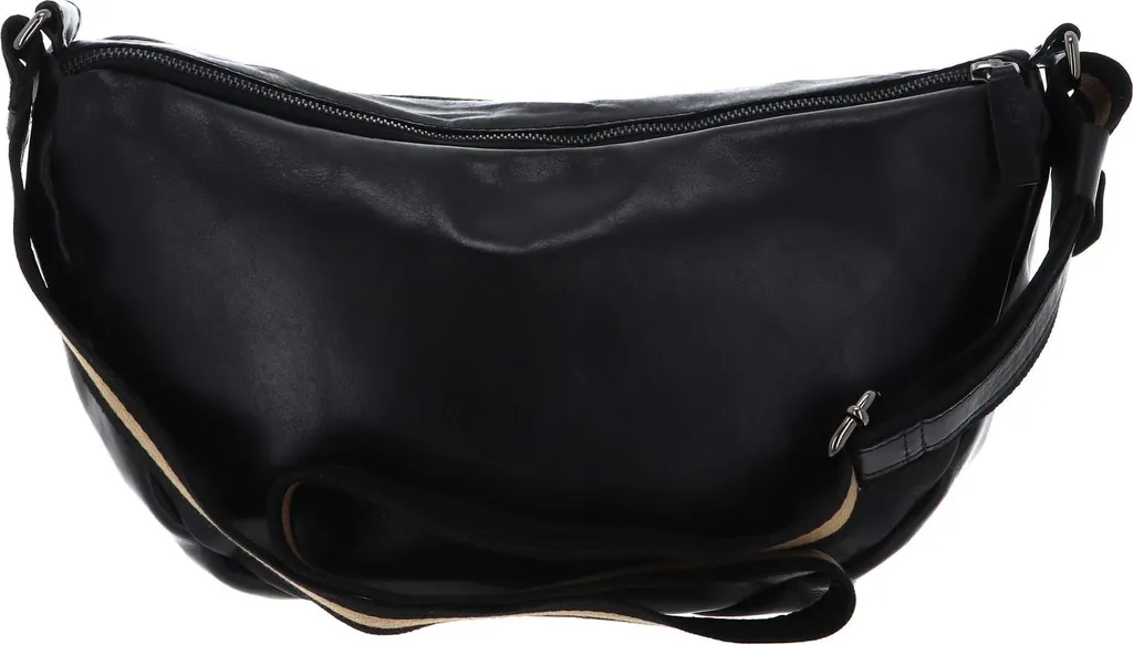 Sac de voyage compact Harold's Caugio en cuir noir - Idéal pour sorties