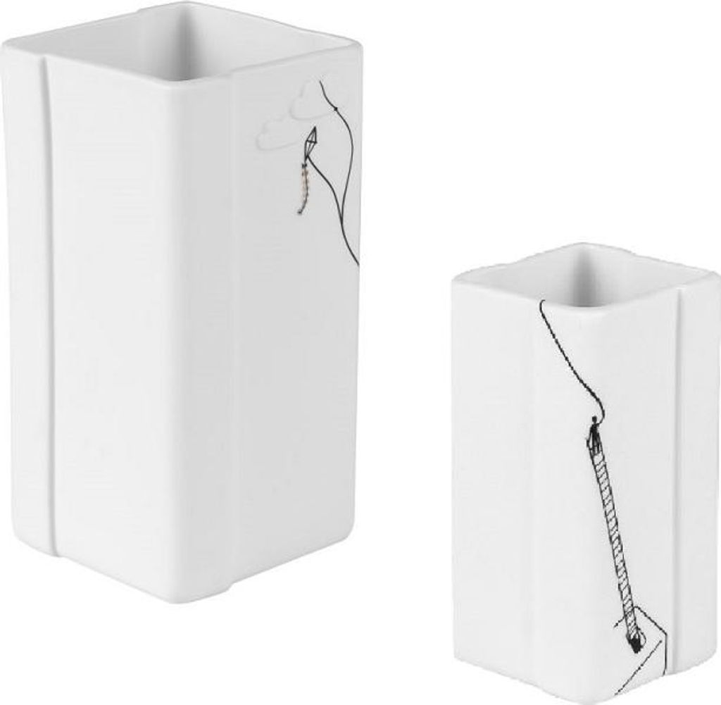 Räder BG wachsen Vasen Set 4x4x8cm, & 6,5x6,5x13cm Produktbild 
