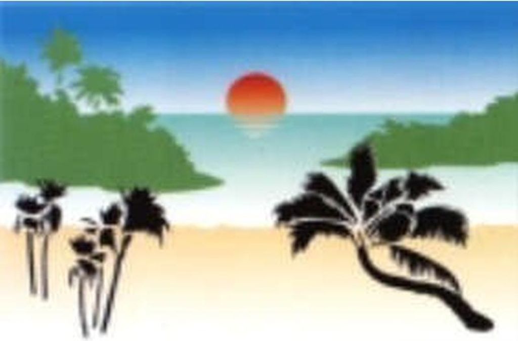 Schablone Traumlandschaft 262 592
