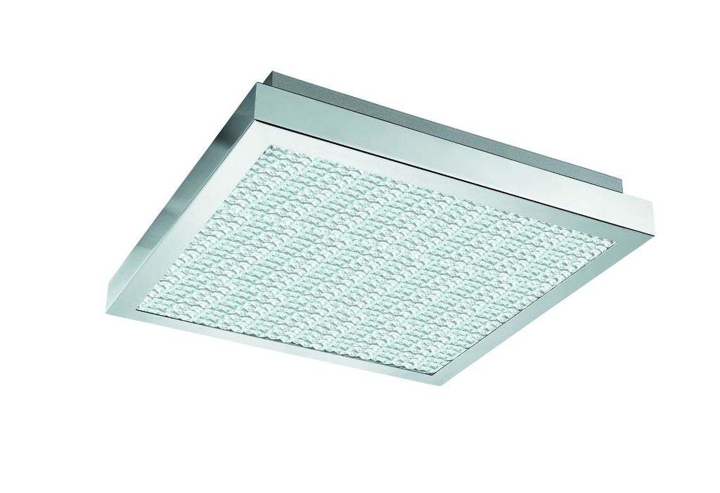 Casaya LED Wandlampe Deckenleuchte Chrom 28cm 16W 2300lm neutralweiß 4000K