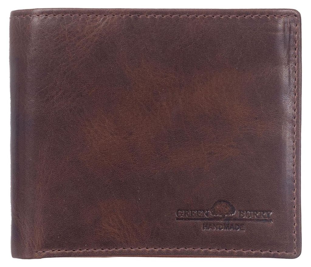 GREENBURRY Leder Geldbörse Newport Wallet Coffee dunkelbraun