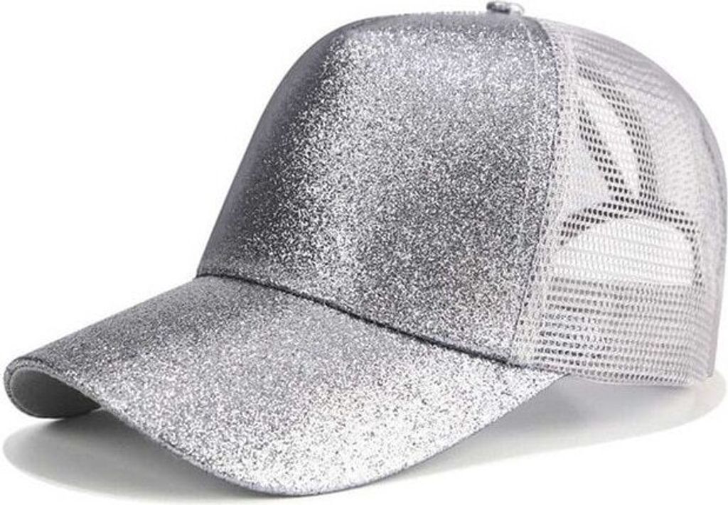 Schimmernde Kappe in Grau - Stilvoll und Glänzend KP4266