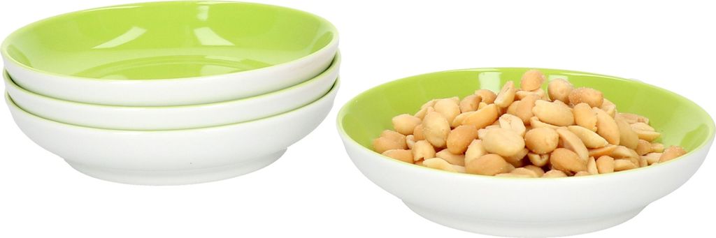 4er Set Doppio Schalen flach Ø 13 cm Grün Snack-Schüssel Dessert-Bowl Ritzenhoff
