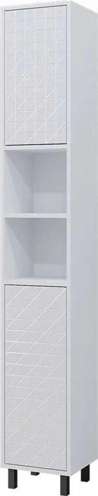 Colonne Salle de Bain Blanche Vicco Agasta - Design Étroit 30x190 cm