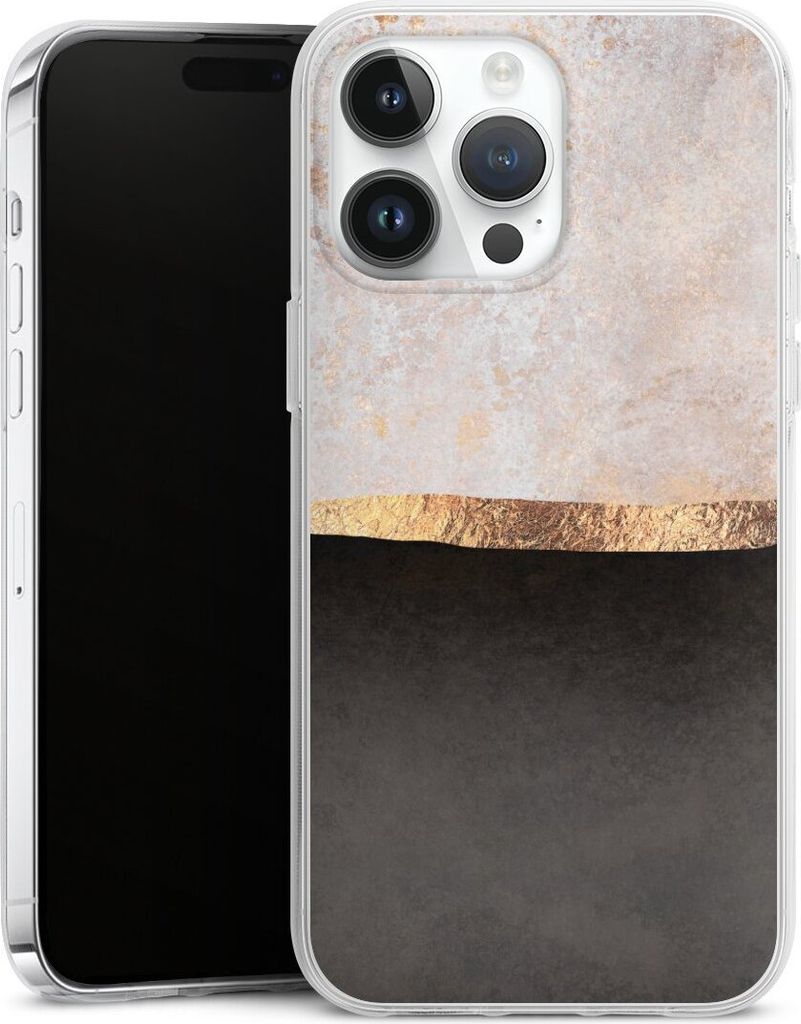 DeinDesign Handyhülle für Apple iPhone 14 Pro Max Silikon Hülle Case Smartphone Schutzhülle Abstrakt Black & White Trends