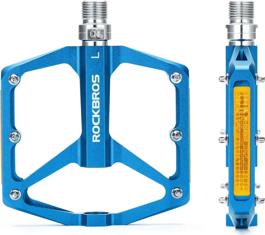 ROCKBROS Fahrradpedale mit Reflektoren Platform Pedale, Produktbild 1