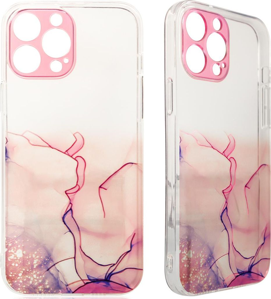 Marble Silikohülle für Samsung Galaxy A52 - Rosa | Stylisch & Schützend KP38126