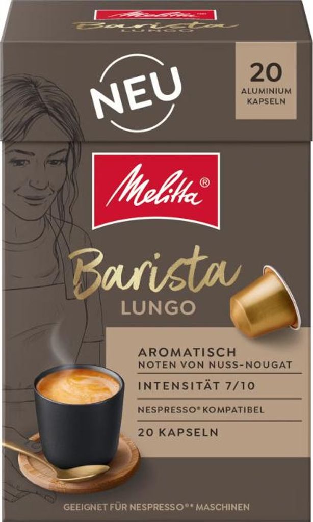 Melitta Barista Lungo 20 Kapseln Alu 1 Pack Produktbild 