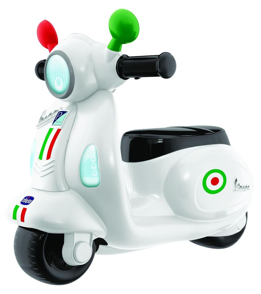 Chicco, moto en bois pour enfants, modèle Vespa Primavera, Image du produit 