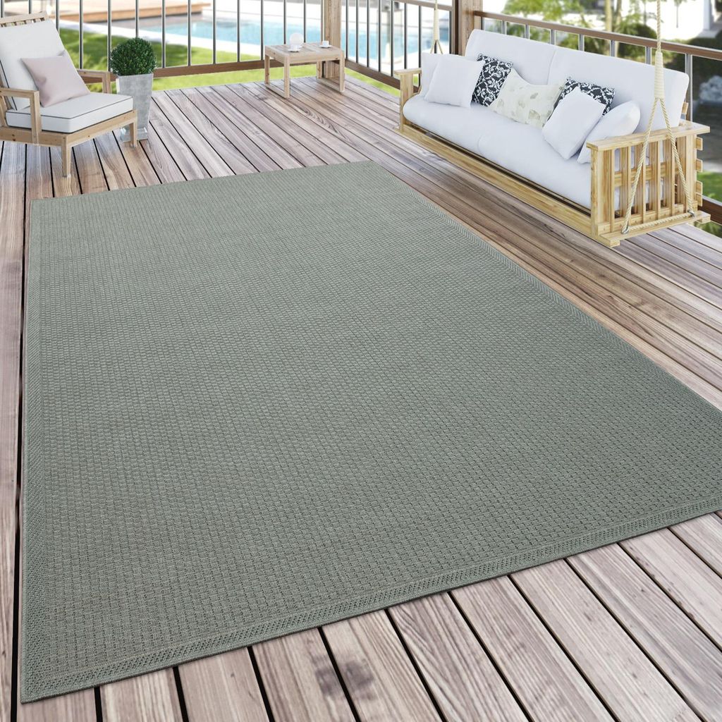 Outdoor Teppich wetterfest Garten & Terrasse flachgewebt Produktbild 
