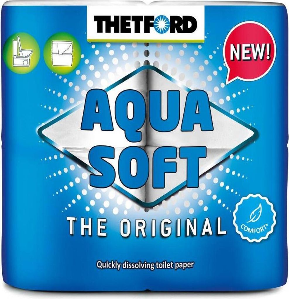 24 x Thetford Aqua Soft Toilettenpapier WC Papier Campingtoilette 4 Rollen