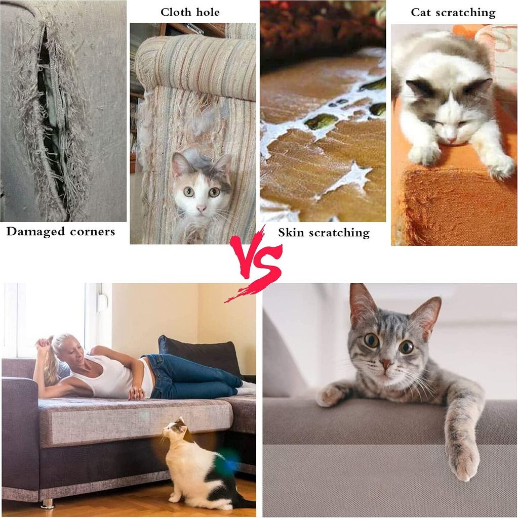 Katze Kratzschutz, 8 Pack Kratzpads für Katzen mit Produktbild 5