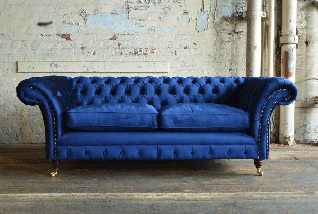 Sofa Design Dreisitzer Couch Polster 3er Sitz Sofas Zimmer Möbel 225cm Moderne