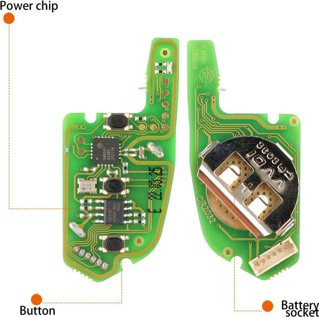 Clé universelle 3 boutons compatible VVDI haute performance - 5 unités - 3