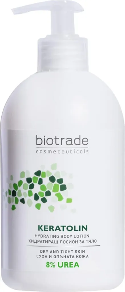 Biotrade Keratolin, lozione per il corpo con l'8% di urea per pelli secche 400ml