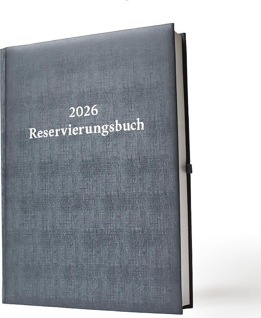 2026 ADINA Dickes Reservierungsbuch A4 anthrazit-metallic