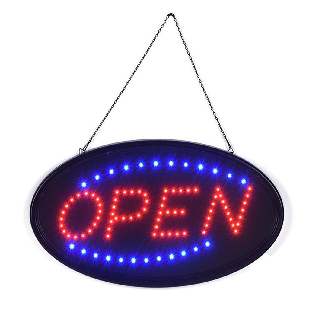 LED Schild Aperto Leuchtreklame geöffnet Open Schilder  Blink Neon 60X25cm